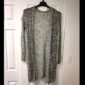 Knee length cardigan